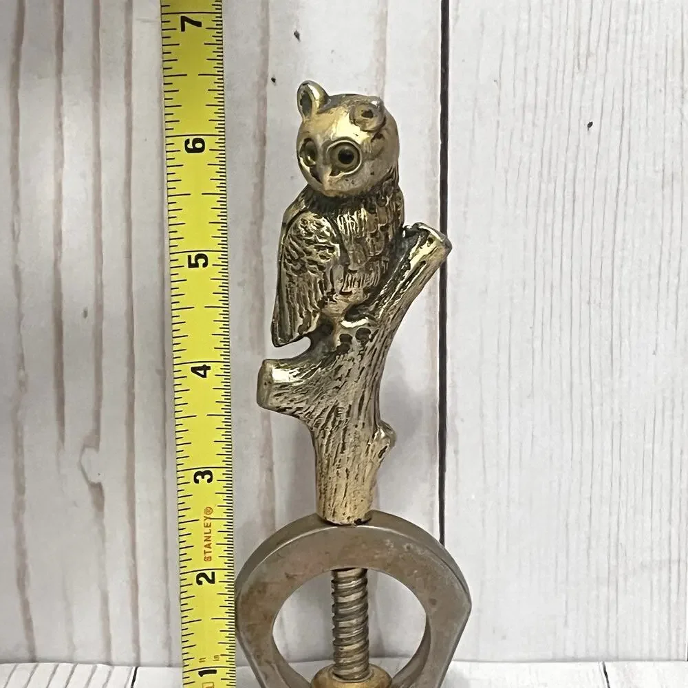 Vintage Owl Nutcracker MCM Woodland Kitchen Decor Rustic Cabincore